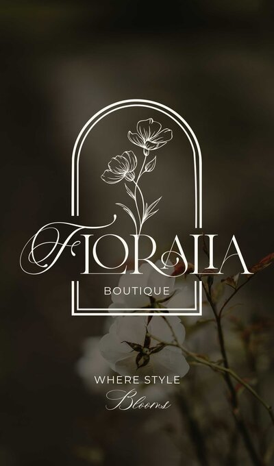 Hand Drawn Floral Logo and Branding