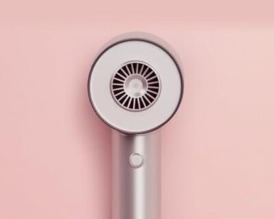 Amazon Favorite cover image with dryer on pink background