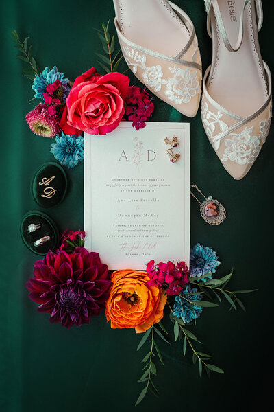 rich colors bright wedding day