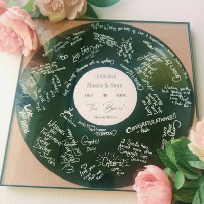 guest book record for a wedding