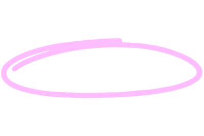 Red drawn circle.