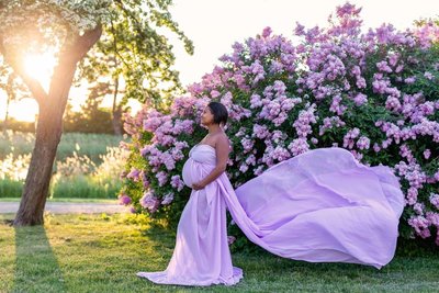 gravidfotografering-malmo-blommor