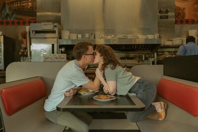 Waffle House Engagement Photos 