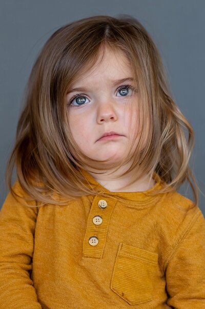 School portrait capturing thoughtful expression, Vancouver BC