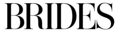Bride logo indicating a latina photographer was featured in Brides Magazine.