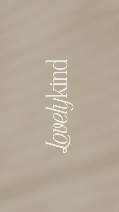 Lovelykind logo on green texture background