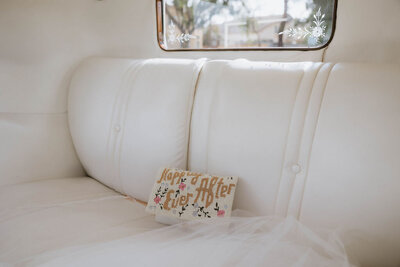 luxury purse in rolls royce from guild hotel wedding