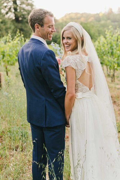 vibrant Athenaeum Wedding in Southern california with white classic  eldorado