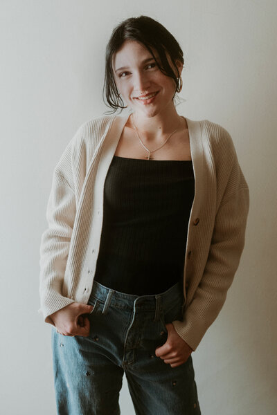 woman smiling