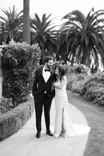 Fall black tie wedding at The Bel Air Bay Club.