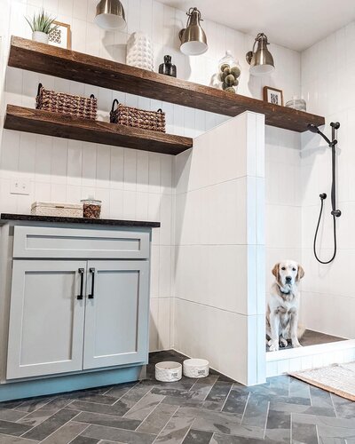 a collection of laundry rooms designed by peace and pine designs