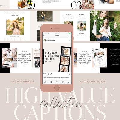 High Value Captions Carousel Collection