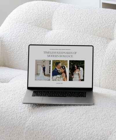 Minimal Showit Website Design for Wedding Planner