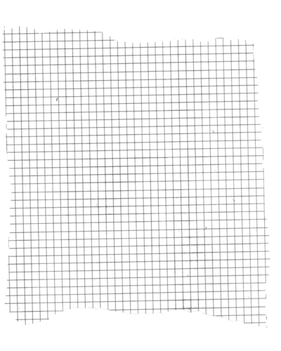 ripped checkered grid paper