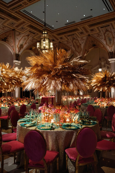 Colorful vibrant florals and decor by The Breakers Design Studio captured by Sunny Lee photo and planned by 59 and Bluebell Event 