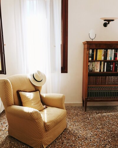 inside a cute italian airbnb