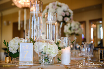 Romantic wedding reception setup at a top Raleigh wedding venue, designed by a luxury event planner.