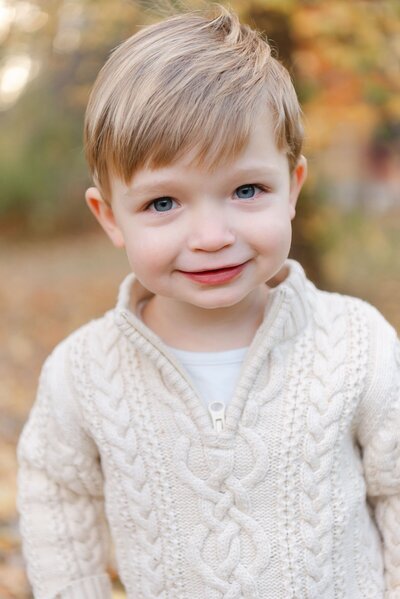 child smiling by Boston Family Photographer Beth Miga Photography