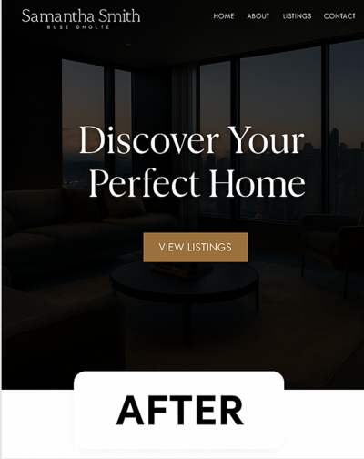 after photo mockup real estate 