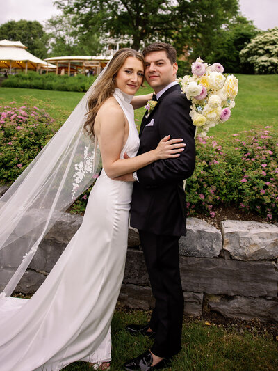 Stef and Jared captured by hudson valley wedding photographer