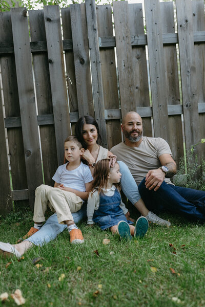 Lethbridge family unit enjoying a candid lifestyle photography session