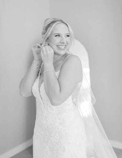 Bride getting ready