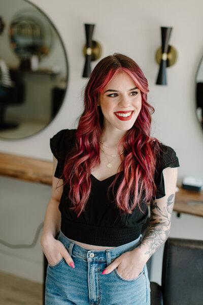 Elise Musacchio, stylist and makeup artist at The Bob Salon