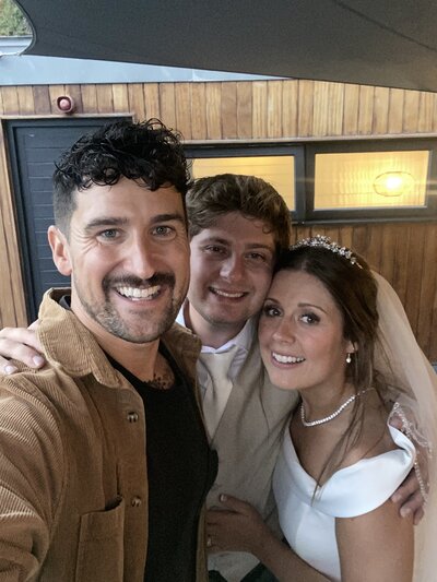 Amy & Nick posing with couple