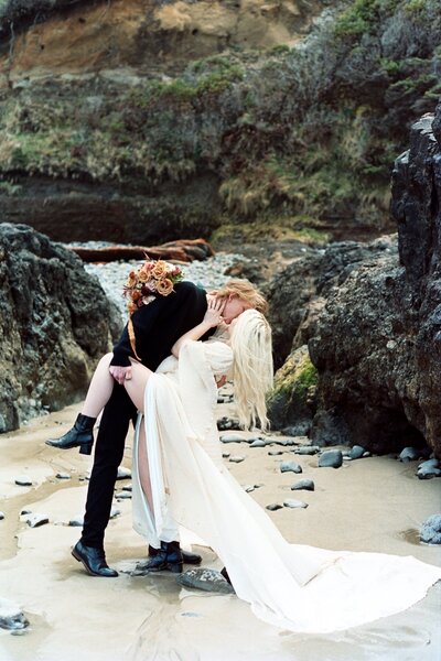 happy newly weds at destination wedding photography