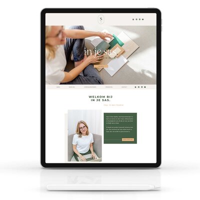 Met een Showit website template van Studio Above