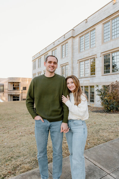 Joe and Diana's Engagement photos downtown arkansas