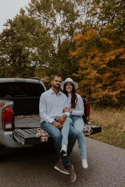 truck engagement photos