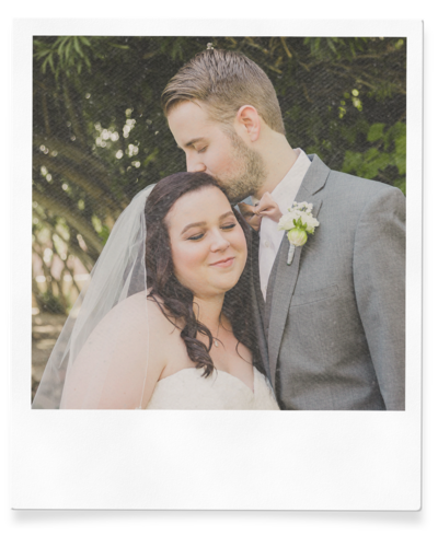 groom kisses bride after wedding ceremony in las vegas