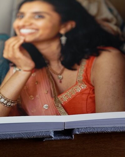 wedding album with layflat pages