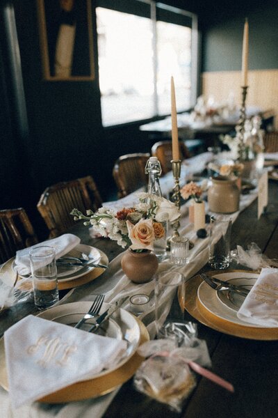 Virginia wedding reception table