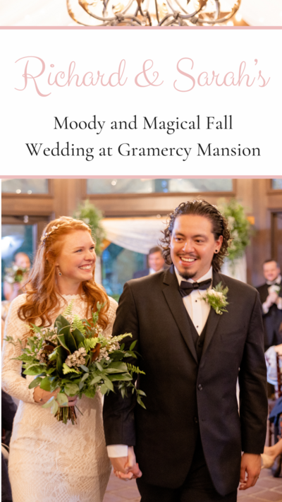 Moody and Magical Fall Wedding  at Gramercy Mansion in Baltimore Maryland