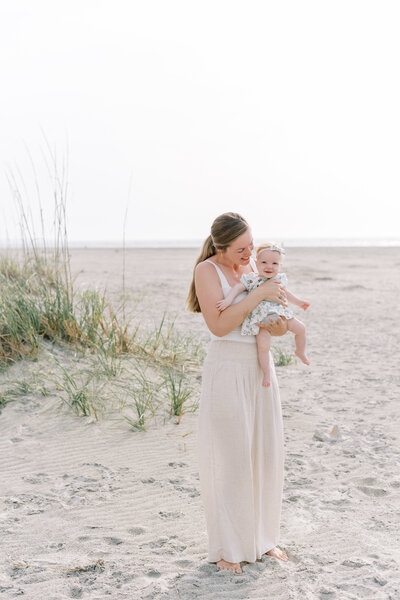 mother holding newborn baby