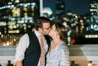 Contemporary, artful, and colorful fall wedding at a Historic Library with a Roof Terrace Overlooking the City with Shannon Wellington wedding planner and designer | The Free Library of Philadelphia | Philadelphia PA | Denise Marie Photography | Editorial Wedding Photographer based in Philadelphia PA