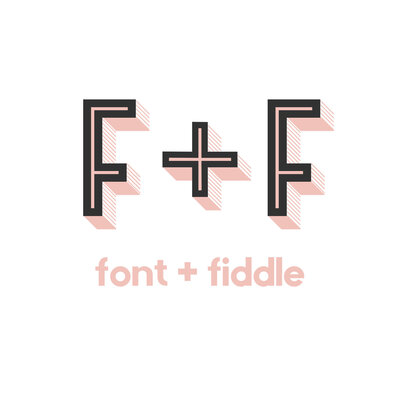 Font and Fiddle is a graphic design studio offering everything from logos to wedding invitations.