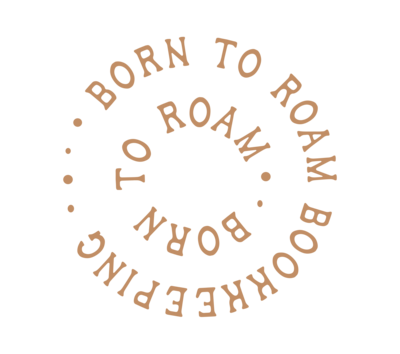 Born to Roam stamp logo