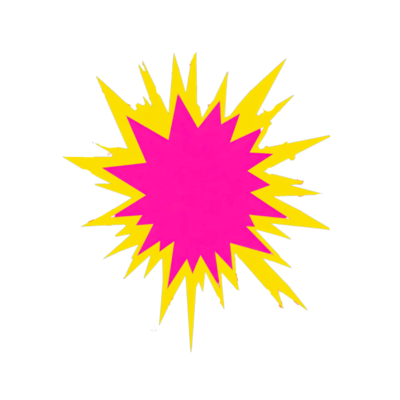 Speech Bubble Element in Star of Pop Art Template Symbolizing Bold Communication
