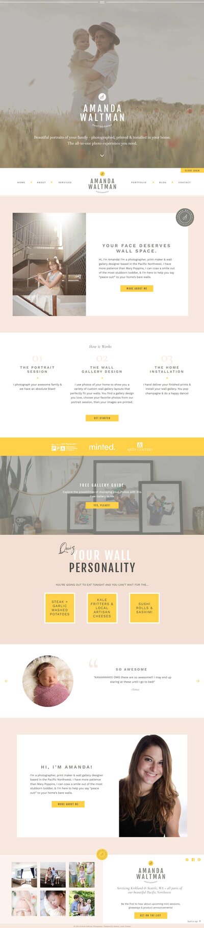 Kim Leto's Custom SHowit Website Design by Heather Jones Creative