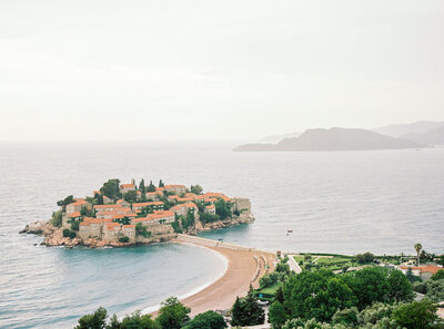 French Riviera Peninsula Landscape Drone