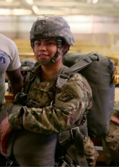 Fort Bragg Airborne Female Paratrooper