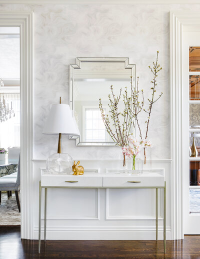 White Hallway Dresser