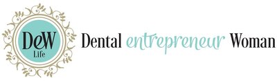 Logo with text "dental entrepreneur women"