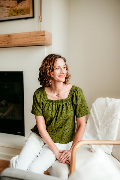 Candid and professional branding portrait for a personal brand in Minneapolis.