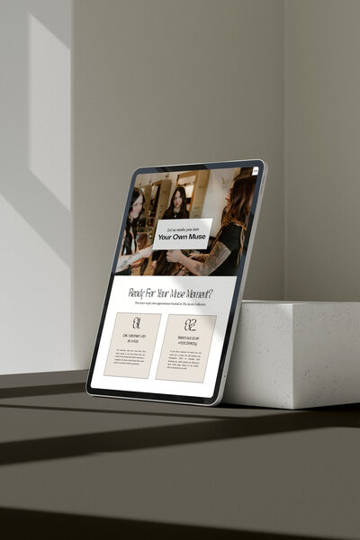 Visual grid of client website mockups created by Ruby Works Co.™, highlighting successful brand and website strategy for salons, coaches, and service-based businesses.