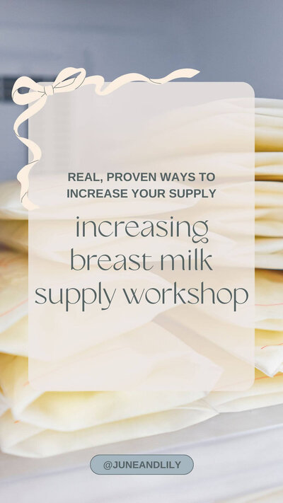 increasing breast milk supply workshop
