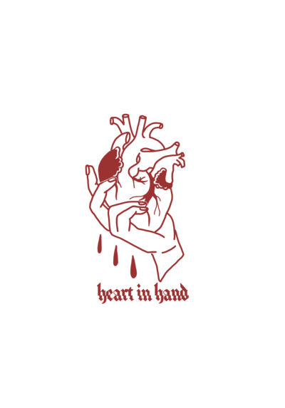 anatomical heart red